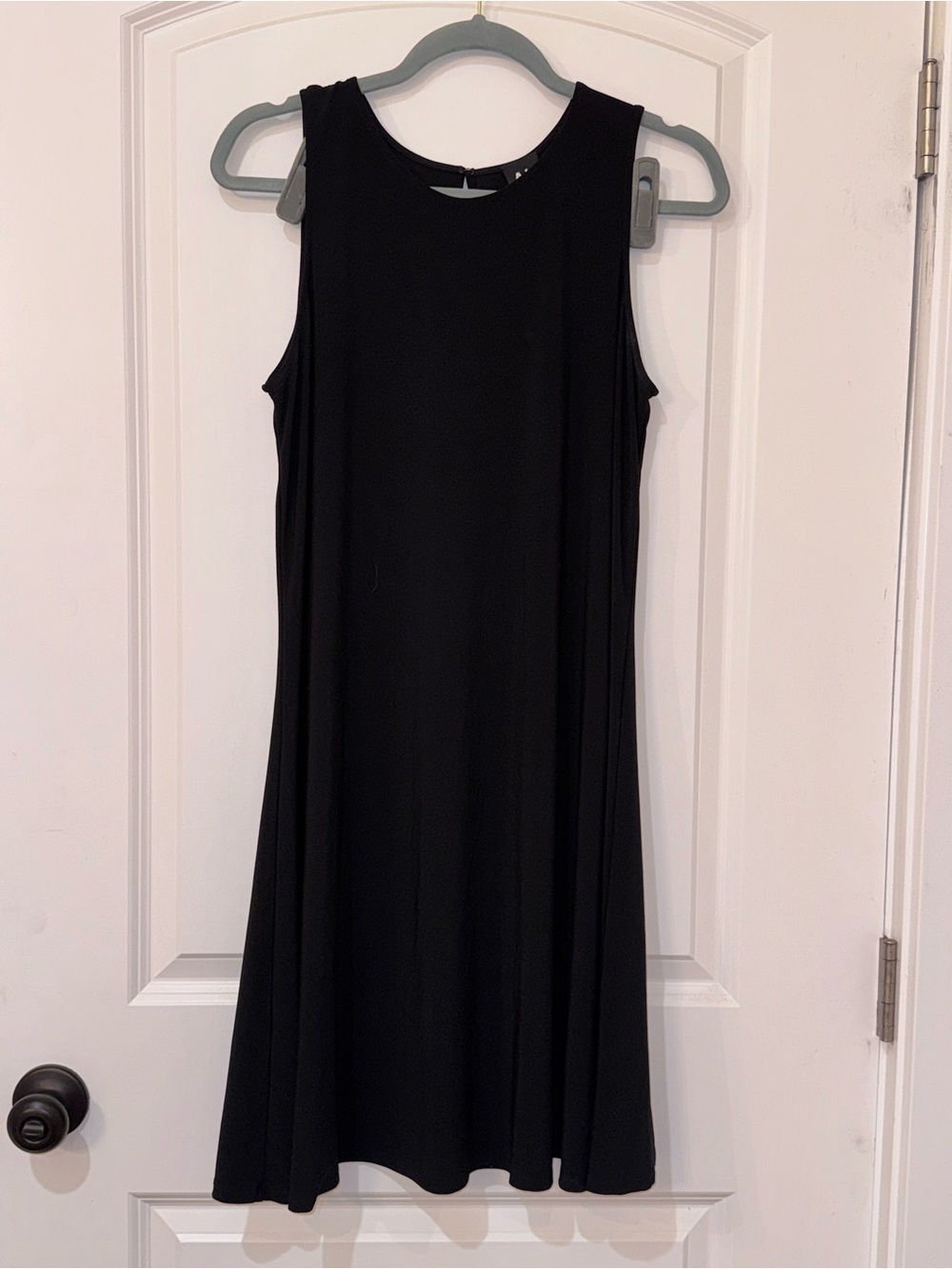 Sleeveless Black Midi Dress